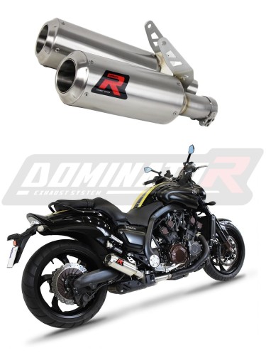 Yamaha V MAX 1700 2009 - 2019 Exhaust Silencer Muffler GP + dB