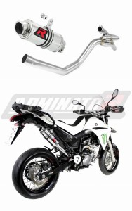 Yamaha XT 660 X 2004 - 2016 side manifold 2 in 1 Exhaust Silencer Muffler GP1 + dB killer medium