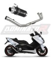 complete exhaust system with muffler DOMINATOR Full System GP1 BLACK fits to Yamaha XP 530 TMAX 2012  2016 6