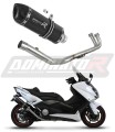 complete exhaust system with muffler DOMINATOR Full System HP1 BLACK fits to Yamaha XP 530 TMAX 2012  2016 6
