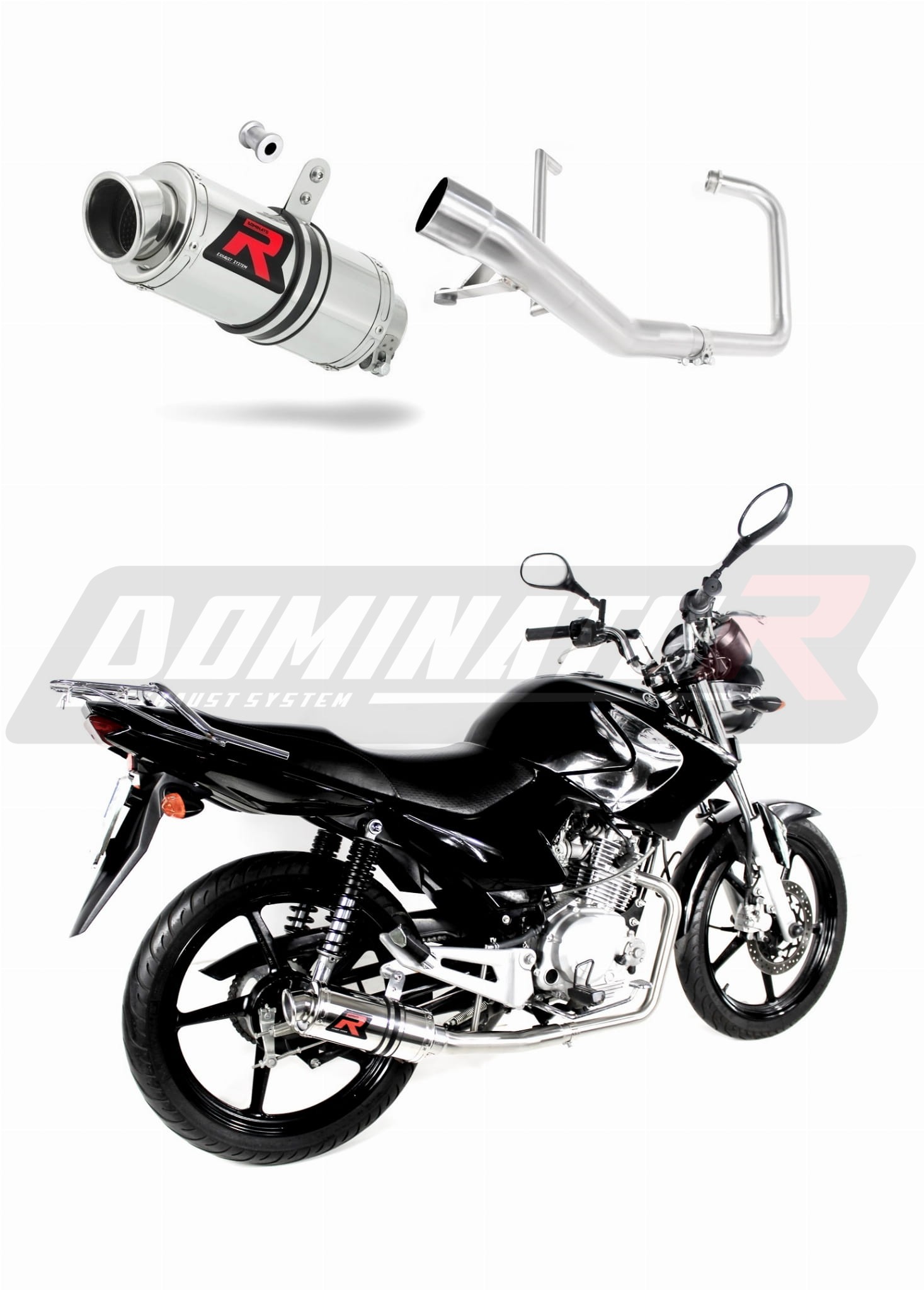 Yamaha YBR 125 2009 - 2018 Full Exhaust System Collector Silencer