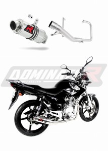 Yamaha YBR 125 2009 - 2018 Full Exhaust System Collector Silencer GP1 + dB killer medium