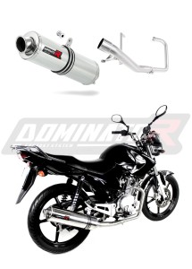 Yamaha YBR 125 2009 - 2018 Full Exhaust System Collector Silencer ST + dB killer medium