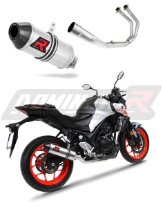 Yamaha MT 03 2017 - 2019 Full Exhaust System Collector Silencer HP3 + dB killer medium