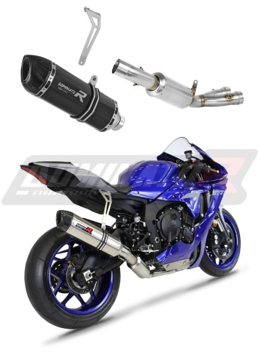 exhaust muffler DOMINATOR HP1 BLACK fits to Yamaha YZF R1 1000 RN65 2020  2022 3