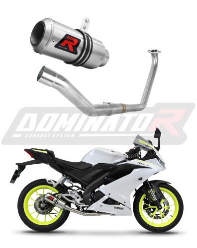 complete exhaust system with muffler DOMINATOR Full System GP fits to Yamaha YZF R125 2019  2020 6