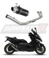 kompletny układ wydechowy z tłumikiem DOMINATOR Full System GP1 CZARNY pasujący do motocykla Yamaha T-MAX 500 2008 - 2011 6