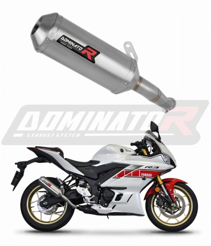 Yamaha YZF-R3 2022 Exhaust Muffler Auspuff Sportauspuff Silencer Echappement Silencieux Scarico Marmitta Scarichi Escape Wydech Tłumik OV DOMINATOR Exhaust System x