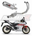 Yamaha YZF-R3 2022 Exhaust Muffler Manifold Collector Auspuff Sportauspuff Silencer Echappement Silencieux Scarico Marmitta Scarichi Escape Wydech Tłumik Kolektor OV DOMINATOR Full Exhaust System EX x