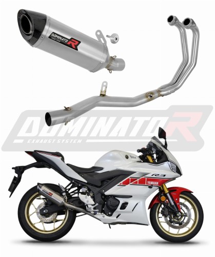 kompletny układ wydechowy z tłumikiem DOMINATOR Full System HP8 pasujący do motocykla Yamaha YZF-R3 2019 - 2024 6