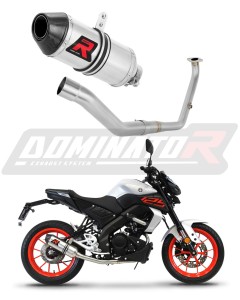 Yamaha MT 125 2021 - 2024 Full Exhaust System Collector Silencer HP3 + dB killer medium