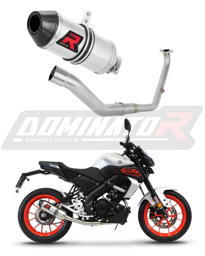 kompletny układ wydechowy z tłumikiem DOMINATOR Full System HP3 pasujący do motocykla Yamaha MT 125 2021 - 2024 6