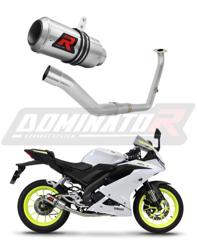 complete exhaust system with muffler DOMINATOR Full System GP fits to Yamaha YZF R125 2021  2023 6