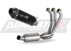Yamaha XSR 900 2022 - 2023 Low Level EX Full Exhaust System Collector Silencer HP3 BLACK + dB killer