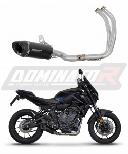 Yamaha MT 07 2021 - 2024  Full Exhaust System Collector Silencer HP8 BLACK + dB killer
