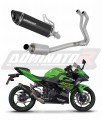 Kawasaki NINJA 400 2018-2023 EXHAUST Collector Manifold Full System Muffler Auspuff Sportauspuff Silencer Echappement Silencieux Scarico Scarichi Escape Wydech Tłumik HP8 BLACK Dominator Exhaust System x