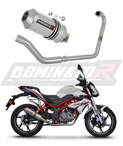 complete exhaust system with muffler DOMINATOR Full System OV G2 fits to Benelli BN 125 2018  2023 6
