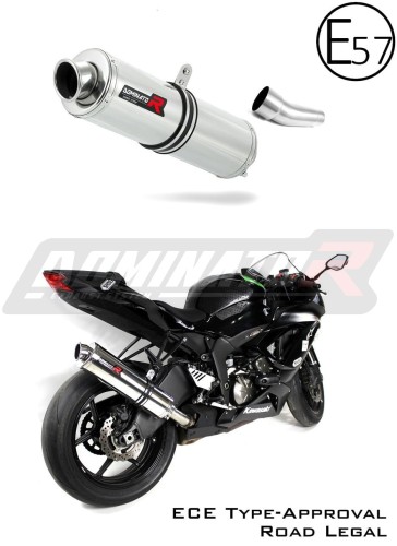 Kawasaki ZX6R 636 2009 - 2016 Motorcycle EU Approved Street Legal Muffler Auspuff Sportauspuff Silencer Echappement Silencieux Scarico Scarichi Escape Wydech Tłumik ST Dominator Exhaust System x