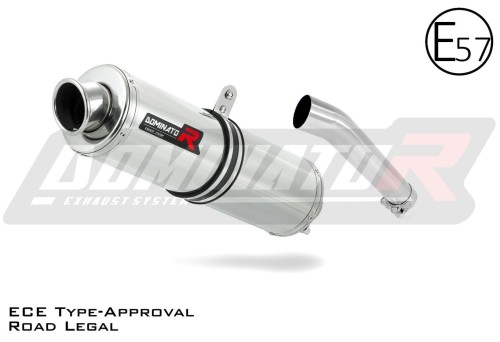 exhaust muffler DOMINATOR homologated road legal ROUND fits to Yamaha FZS FAZER 600 1998  2003 3
