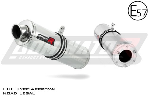 exhaust muffler DOMINATOR homologated road legal ROUND fits to Yamaha YZF 1000 R Thunderace 1996  2003 3