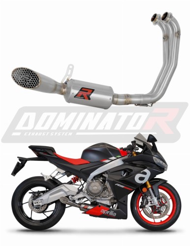 Aprilia RS 660 2020 - 2023 Exhaust Muffler Manifold Collector EX Auspuff Sportauspuff Silencer Echappement Silencieux Scarico Marmitta Scarichi Escape Wydech Tłumik Kolektor GP3 DOMINATOR Full Exhaust System x
