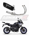 kompletny układ wydechowy z tłumikiem DOMINATOR Full System HP6 CZARNY pasujący do motocykla Yamaha Tracer 7 / GT 2020 - 2024