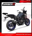complete exhaust system with muffler DOMINATOR Full System HP6 BLACK fits to Yamaha Tracer 7 / GT 2020  2024 4