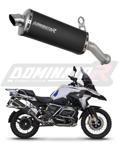 exhaust muffler DOMINATOR homologated road legal BLACK P7 fits to BMW R1200GS Adventure 2013  2018 7
