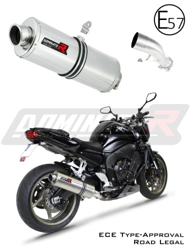 FZ1 FAZER 1000 Homologated ECE Type approval - Street legal EXHAUST Yamaha Muffler Auspuff Sportauspuff Silencer Echappement Silencieux Scarico Scarichi Escape Wydech Tłumik OVAL 2006 - 2015 DOMINATOR x
