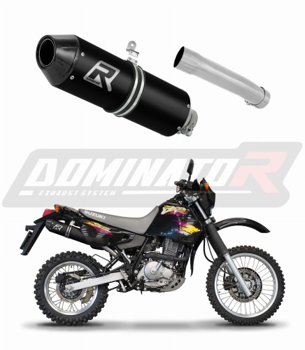 exhaust muffler DOMINATOR MX2 BLACK fits to Suzuki DR 650 R / RU / S 1990  1995 6