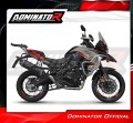 Benelli TRK 702 X 2023 - 2024 EXHAUST Muffler Auspuff Sportauspuff Silencer Echappement Silencieux Scarico Scarichi Escape Wydech Tłumik HP7 Black Dominator Exhaust System 3