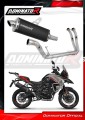 complete exhaust system with muffler DOMINATOR Full System P7 BLACK fits to Benelli TRK 702 / TRK 702X 2023  2024