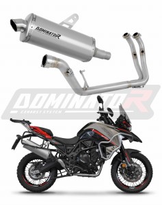 Benelli TRK 702 / TRK 702X 2023 - 2024 Full Exhaust System Collector Silencer Titanium P7 + dB killer