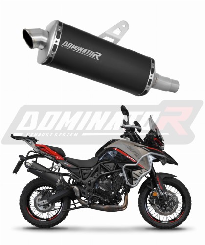 exhaust muffler DOMINATOR P7 BLACK fits to Benelli TRK 702 / TRK 702X 2023  2024 5