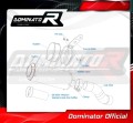 exhaust muffler DOMINATOR homologated road legal GP fits to Kawasaki Z 900 A2 2020  2024 7