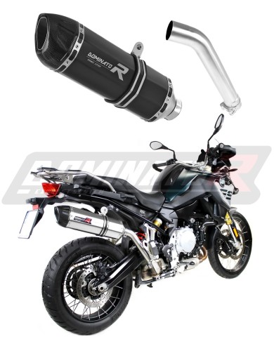 BMW F850GS Adventure 2018 - 2020 EU Approved EXHAUST Yamaha Muffler Auspuff Sportauspuff Silencer Echappement Silencieux Scarico Scarichi Escape Wydech Tłumik right side HP1 BLACK DOMINATOR x