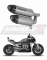 exhaust muffler DOMINATOR titanium HP8 fits to TRIUMPH ROCKET 3 GT 2019  2024
