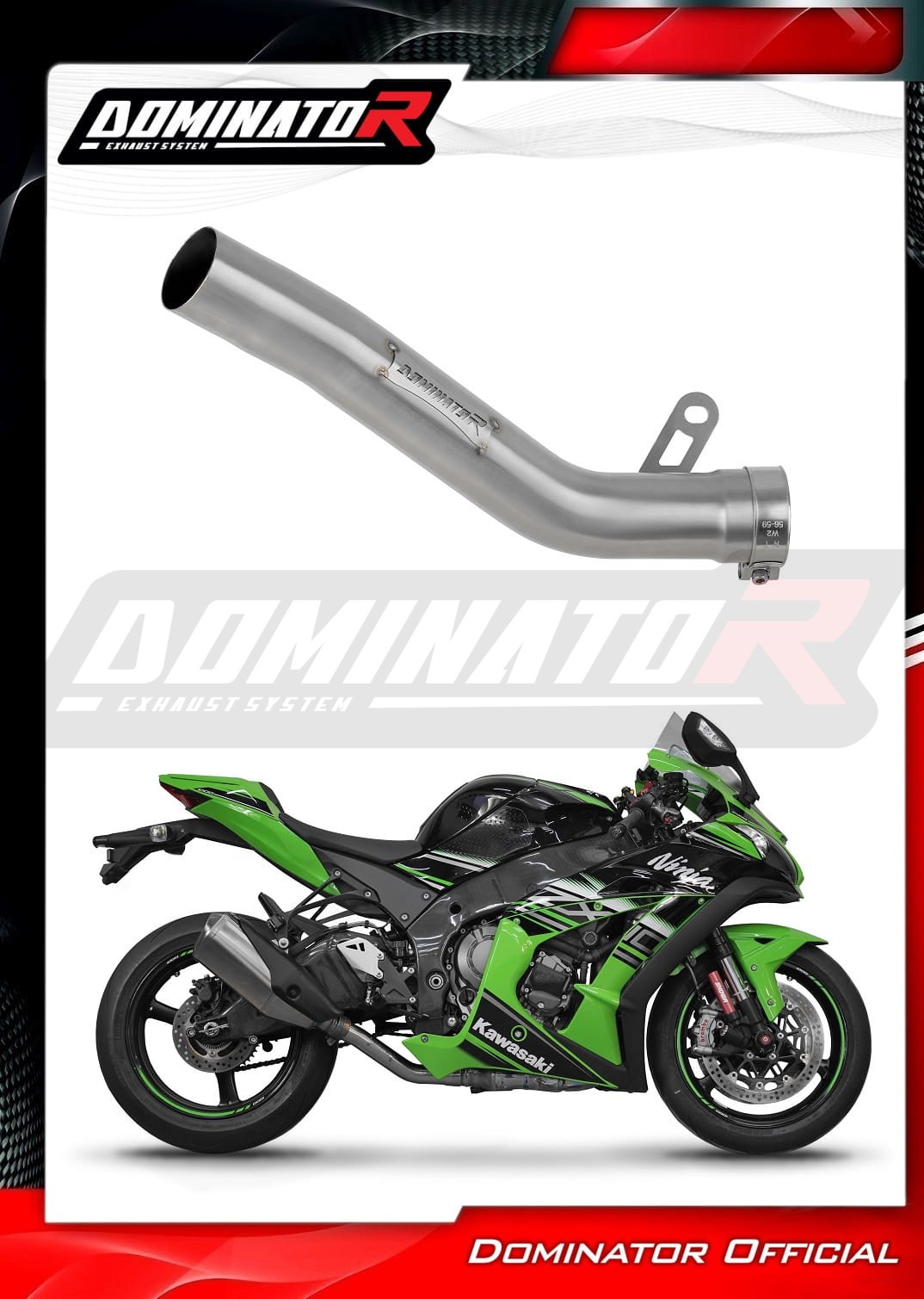 Kawasaki ZX10R Exhaust Cat Eliminator DECAT 2016 - 2020 Exhaust