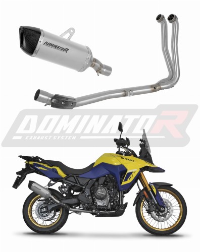 complete exhaust system with muffler DOMINATOR Full System titanium HP6 fits to Suzuki VStrom 800 SE / DE 2023  2024