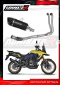 complete exhaust system with muffler DOMINATOR Full System HP6 BLACK fits to Suzuki VStrom 800 SE / DE 2023  2024