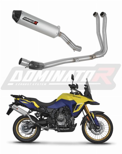 Suzuki V-Strom 800 / DE 2023 - 2024  EXHAUST Collector Manifold Full System Muffler Auspuff Sportauspuff Silencer Echappement Silencieux Scarico Scarichi Escape Wydech Tłumik MX2 Dominator Exhaust System X
