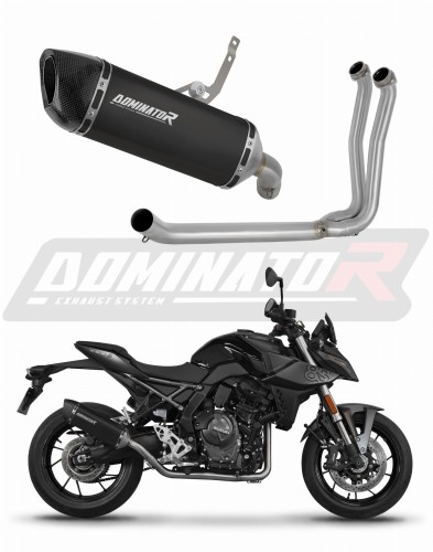 complete exhaust system with muffler DOMINATOR Full System HP6 BLACK fits to Suzuki GSX8S / 8R 2022  2024 6