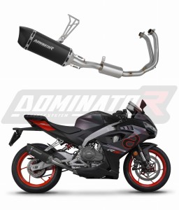 Aprilia RS 457 2024 - 2026 Full Exhaust System Collector Silencer HP6 BLACK + dB killer