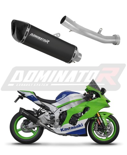 exhaust muffler DOMINATOR HP6 BLACK fits to Kawasaki ZX10R / RR 2021  2025 5