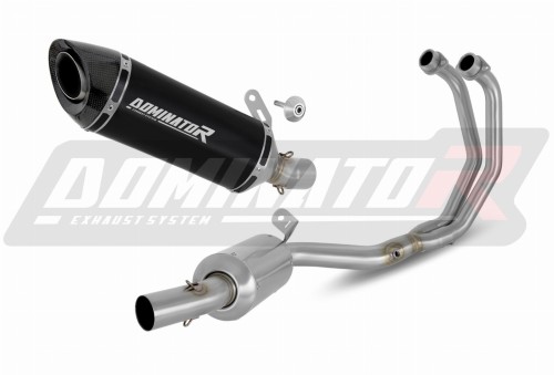 complete exhaust system with muffler DOMINATOR Full System HP8 BLACK fits to Yamaha MT03 2020  2023 2