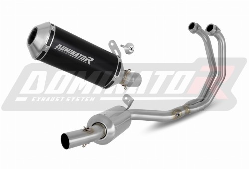 complete exhaust system with muffler DOMINATOR Full System OV G2 BLACK fits to Yamaha MT03 2020  2023 2