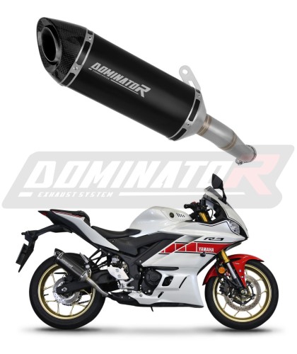 wydech tłumik DOMINATOR HP8 CZARNY pasujący do motocykla Yamaha YZF-R3 2019 - 2024 2