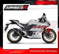 exhaust muffler DOMINATOR OV G2 BLACK fits to Yamaha YZFR3 2019  2024 6