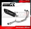 complete exhaust system with muffler DOMINATOR Full System HP8 BLACK fits to Yamaha YZFR3 2019  2024 4