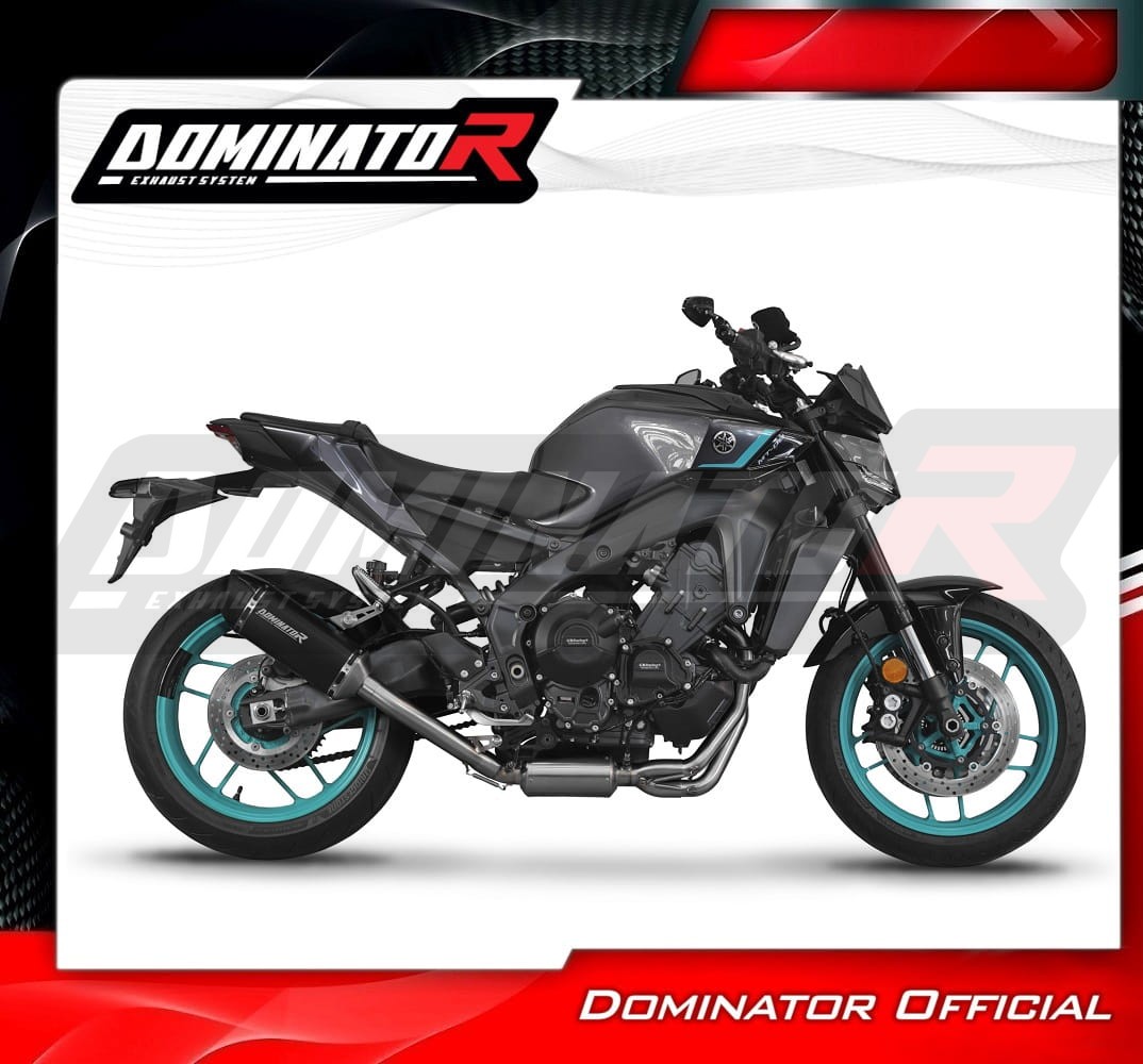 Yamaha MT-09 2024 Full Exhaust System Collector Silencer HP6 BLACK